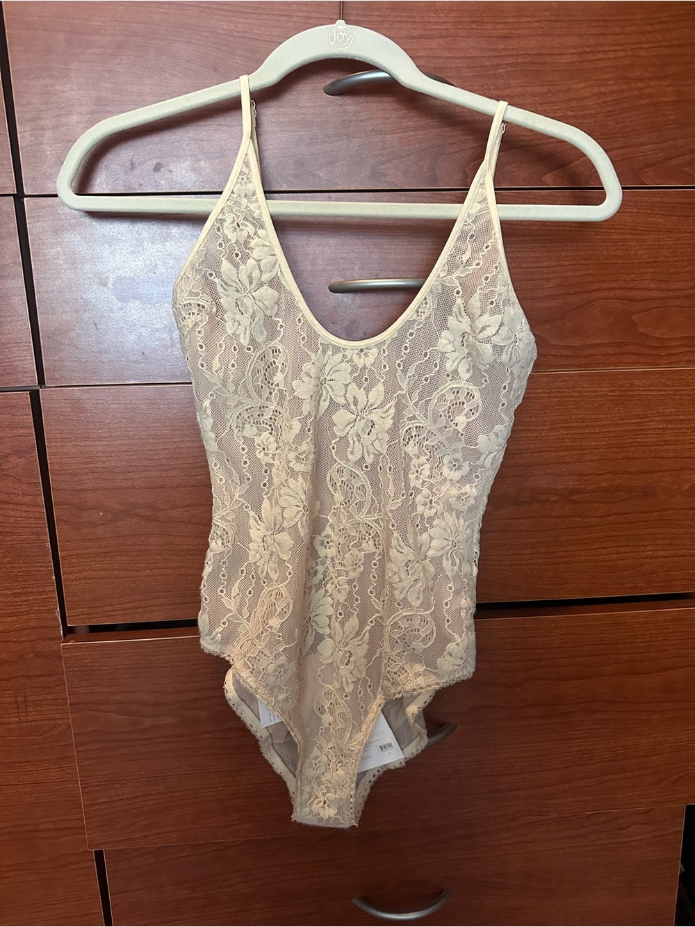 ZIMMERMAN Lace Floral Bodysuit in Cream 0